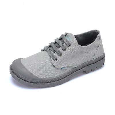 中国 Fashionable stylish shoes French military cut men's canvas low shoes forming shoes for solider 販売のため