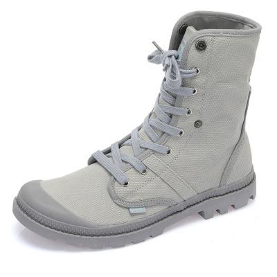 Κίνα Military No Running Fashionable High Knee MOQ Slingback Style Men Canvas Shoes To Increase Climbing προς πώληση