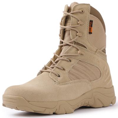 中国 Outdoor Sports High Top Camouflage Military Men's Combat Boots Heightening Shoes Tactical Military Desert Boots 販売のため