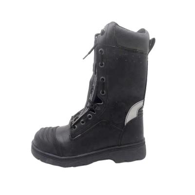 中国 Emergency Rescue Anti-Impact Black Slip On Toe Leather Military Boots Quick Pull Outdoor Sudan Army Boots 販売のため