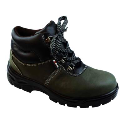 Chine Steel Toe Qatar Dark Green Nubuck Work Safety Shoes Electric Shock Proof Leather Safety Shoes à vendre