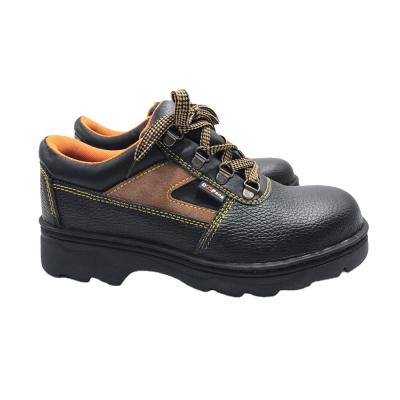 China Steel toe SBP outsole genuine leather rubber safety shoes safety indestructible shoes work boots sneakers for sale