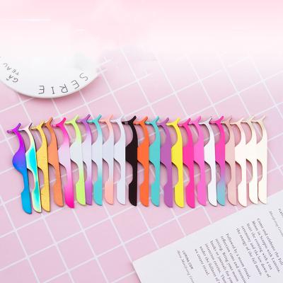 China Professional Eyelash Makeup False Eyelash Extensions Applicator Tweezers Make Up Mink Strip Eyelashes Tweezers for sale