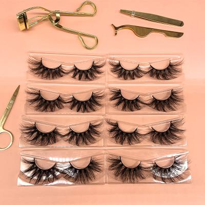 China Lite Full OEM Wholesale Fast Delivery 3D Mink Lashes Hand Made False Tape 25mm Mink Eyelash for sale