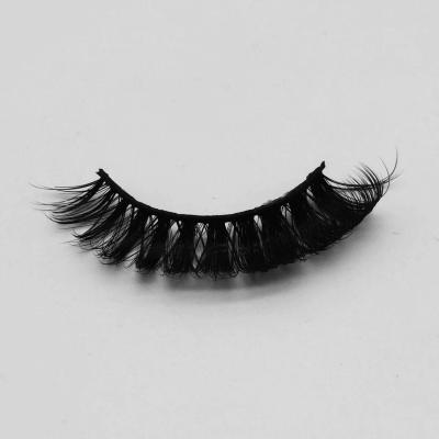 China Lite 3d Mink Eyelashes 3d Mink Black Fluffy Fiber Permanent Tapered False Eyelashes for sale