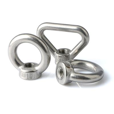 China Heavy industry aluminum stainless steel hot dip galvanized eye hook nut m16 m5 m3 fastener components for manufacturing machinery for sale