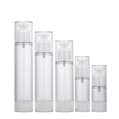 China Durable Liquid Container Set 5ml 10ml 30ml 50ml 80ml 120ml Airless Vacuum Plastic Cream Travel Pump Bottles Travel Sanitizer Bottle for sale