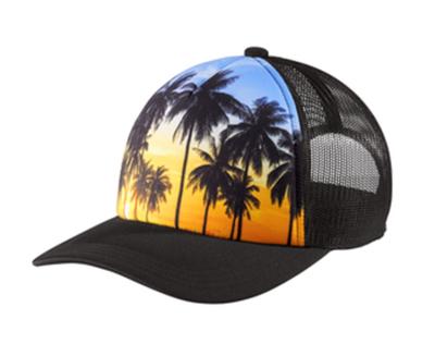 China JOINT Wholesale Foam Print Trucker Hat Custom Mesh Hat for sale