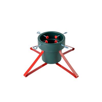 China Durable Plastic+Metal Christmas Tree Stand Wholesale Waterproof Metal Durable Medium Green for sale