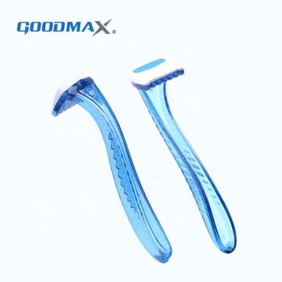 China Lady Feminine Women Razor, New Design Razor Blades Single Rubber Handle Bikini Razor Single Blade Razor for sale