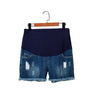 China Sustainable Maternity Shorts Maternity Jeans Bike Shorts Fashion Support Maternity Pants for sale