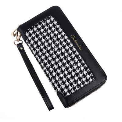 China RFID Eime Simple Fashion Large Capacity Multi-Card Anti-Degaussing Wallet With Zipper for sale