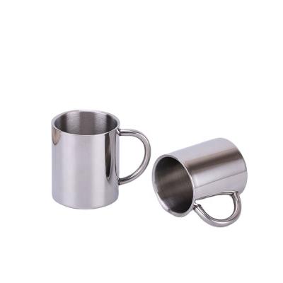 China Business 330ml Stainless Steel Double Wall Coffee Mug Recyclable With Handles BPA Free Tumbler Camping Coffee Mug for sale