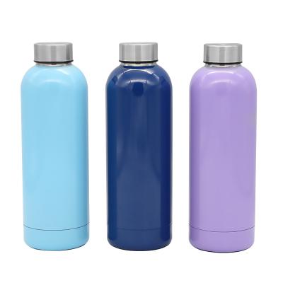 China PORTABLE Hot Sale 500ml Double Wall Vacuum Insulated Small Mouth Stainless Steel Sports Flask Water Bottle for sale