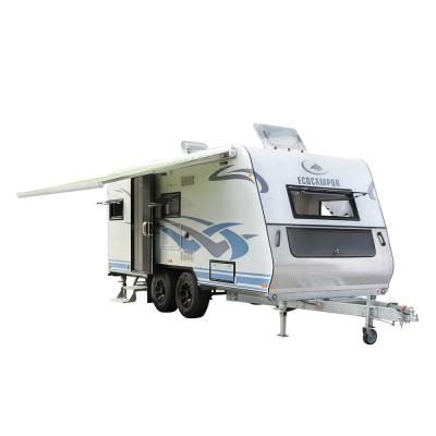 China Travel Trailer 2/3/4 Berth Traveling 22ft Off-roadf RV Camper Caravan Motorhome Travel Camping Trailer for sale