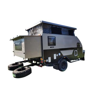 China Travel Trailer Fold Down Camper Trailer Pop Up With Tent Or Pop Up Camper for sale