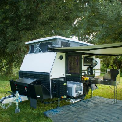 China High quality travel trailer compact mini caravan offroad hybrid travel trailer with toilet for sale for sale