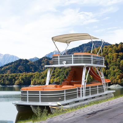 China Family Entertainment Kinlife 11m Pontoon Aluminum Alloy Welded Plywood Floor Double or Tripoon ECOCAMPOR Optional NC (DNV 5083); GUA 115 for sale