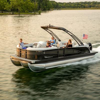 China 2021 Best Family Entertainment Kinlife Deep Sea Pontoon Cheap Fishing Boat for sale