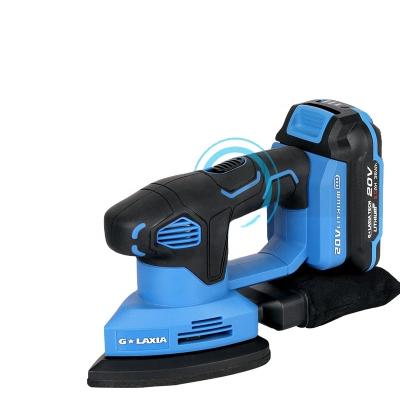 China With Dust Bag Electric Wood Sanders Machine Galaxia High Quality Product Ergonomically Design 20v Cordless Palm Sander for sale