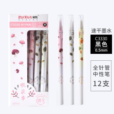 China Cheap Girly Pink 0.5mm Cute Natural Cute 0.5mm Quick-drying Ink Gel Pen Office Supplies Gel Pen Student Office Business Signing Smooth Pen for sale