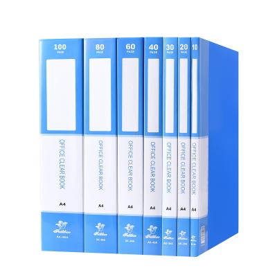 China Wholesale 100 OFFICE HOME SCHOOL page A4 size folder factory direct sales storage book folder waterproof and thicken PP material transparent and clean inner page able for sale