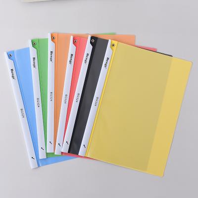 China Organize test papers & 90 degree transparent matte soft opening-closing revolving sling cover rotating sling cover A4 data transparent matte soft closing stain resistant for sale