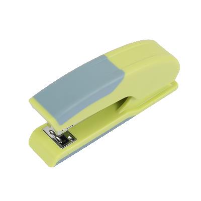 China The desk is for students the new 2021 Macaron color stapler, metal body manual labor saving, office student multi-color optional stapler for sale