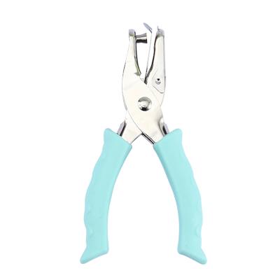 China The desktop is for simple students Macaron multi-color single-hole manual punch pliers and desk student labor-saving punch for sale