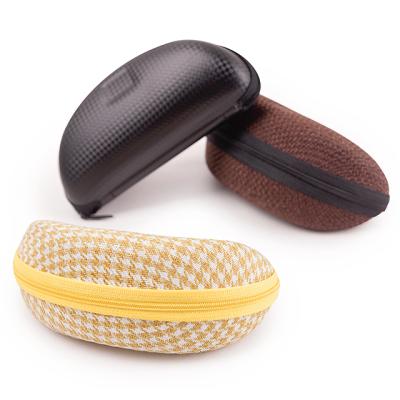 China Factory Supply Waterproof PU Sunglasses Glasses Case With Embossed Logo for sale