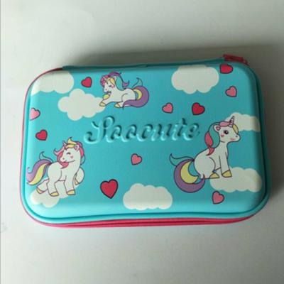 China Cute Tough Eco-Friendly EVA Pencil Case With Zipper Closure for sale