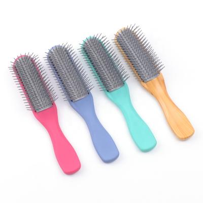 China High Quality Custom Logo Carbon Combs Heat Resistant Curly Salon Heat Resistant Hair Brush Palette for sale