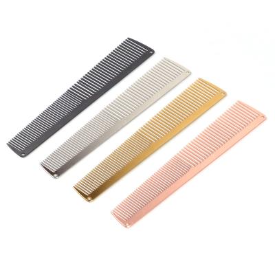 China For Home Use Multifunctional Stainless Steel Hairdressing Hairdressers Comb Two Type Tooth Comb For Professional Hairdressing Barber for sale