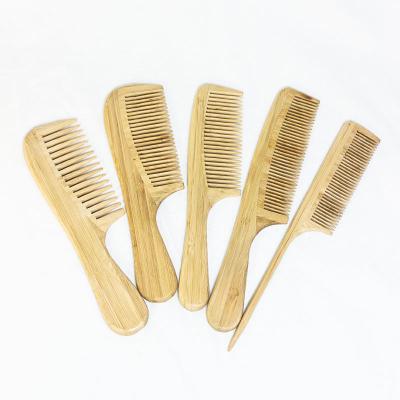 China For Barber Private Lab Eco Friendly Salon Bamboo Hair Dryer Massage Comb Natural Wood Natural Bamboo Hair Brush Commercial Wholesale for sale