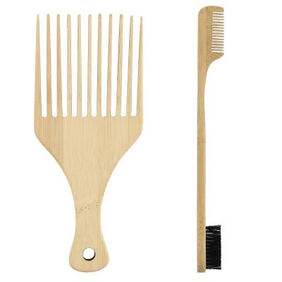 China For Factory Price Commercial Wholesale Custom Logo Plastic Wide Tooth Afro Pick Hair Comb for sale