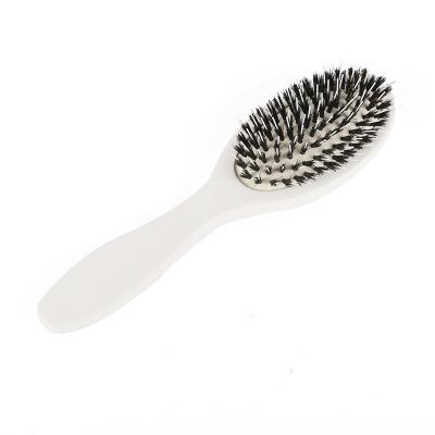 China Custom Paddle Private Label Logo Wood Boar Bristle Wig Hair Extension Brush for sale