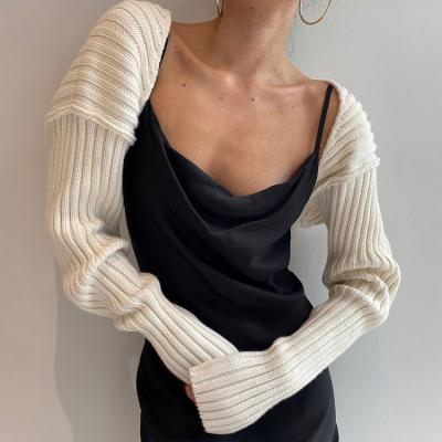 China Autumn Fashion Knitted Cardigans Women Long Sleeve Anti-Wrinkle Anti-Wrinkle Crop Top Sweater Casual Sexy Tracksuit Female Sweater for sale