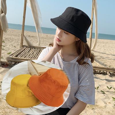 China Factory Wholesale Breathable Embroidery Breathable Comfort Solid Black Logo Bucket Hats Custom Hats Holiday Sun for sale