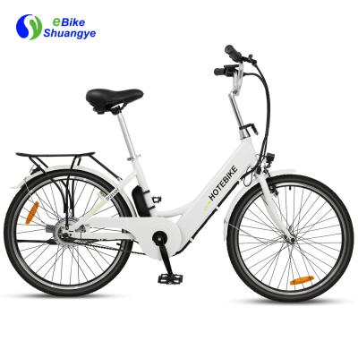 China Aluminum alloy city electric bike 26 inch 36V 350W 10AH 21 speed dirt other bike sport bikes city ebike for sale