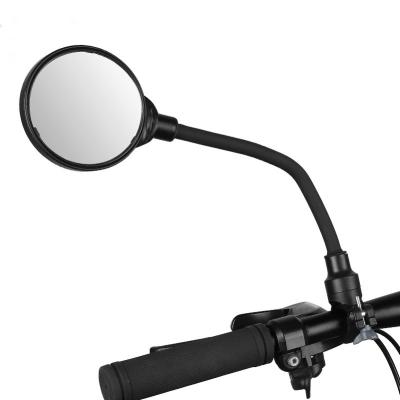 China 360 Degree Rotate Bicycle View Mirror Bike Cycling Clear Rearview Reflector Adjustable Range Handlebar Mirrors for sale