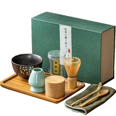 China Japan Matcha Tea Beater Brush One Hundred Japanese Benli Li Combination Song Dynasty Tea Matcha Ware Tool Kit Gift Box for sale