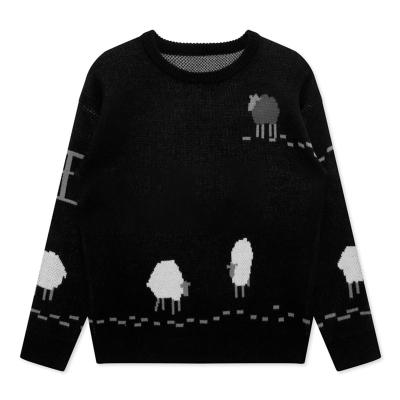 China Streetwear Anti-Shrink Knitted Casual High Quality Oversized Crew Neck Men's Pullover Sweaters for sale