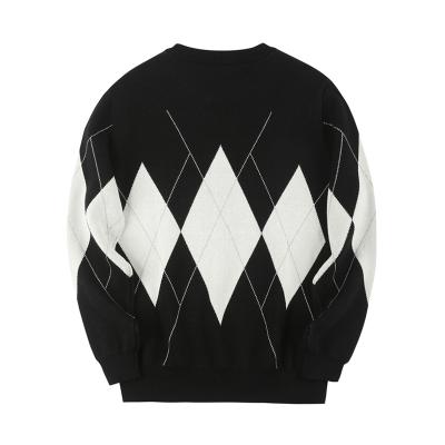 China Fashion Crew Neck Anti-Shrink 100% Cotton Custom Knit Plus Size Mens Sweaters for sale