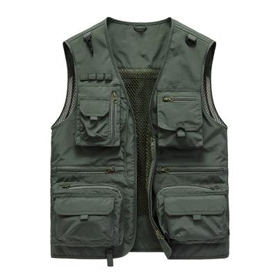 China OEM Viable Outdoor Multifunctional Workwear Coat Fishing Mountaineering Photography Vest Quick Dry Jacket for sale