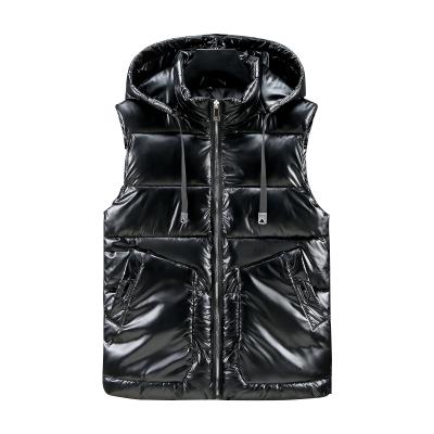 China Sustainable Custom Winter Stripper Vest Sleeveless Vests And Hooded Mens Vests for sale