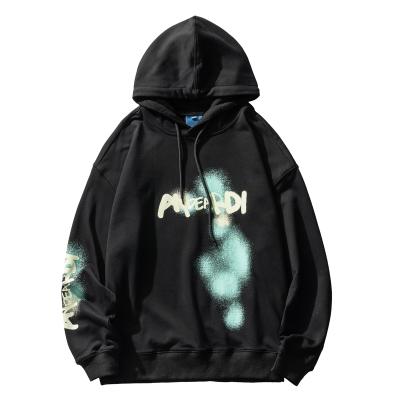 China Anti Shrink Mens Sweatsuits Custom Printed 100% Cotton Unisex Oversized Hoodie for sale