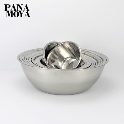 China Large capacity stainless steel viable mixing bowl, stainless steel salad bowl, kitchen basin for sale