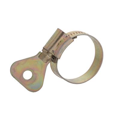 China General Industry Germany Professional Quick Release Yellow Galvanized Hose Clamp For Liquefied Gas Pipes for sale