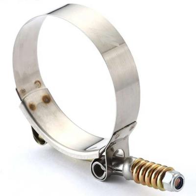 China Spring Hose Clamp T Bolt T Bolt Spring Clips Steel Pipe Clamp Pipe Clamp T Type Clamp for sale