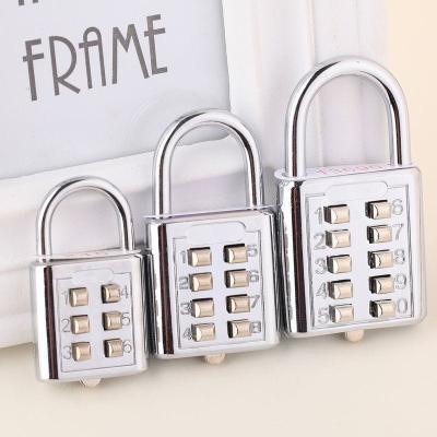 China Latest Suitcase Door Suitcase Wall Cabinet Combination Smart Padlock 6 Digit Keyless Padlock For Lockers 2021 Gym Outdoor for sale